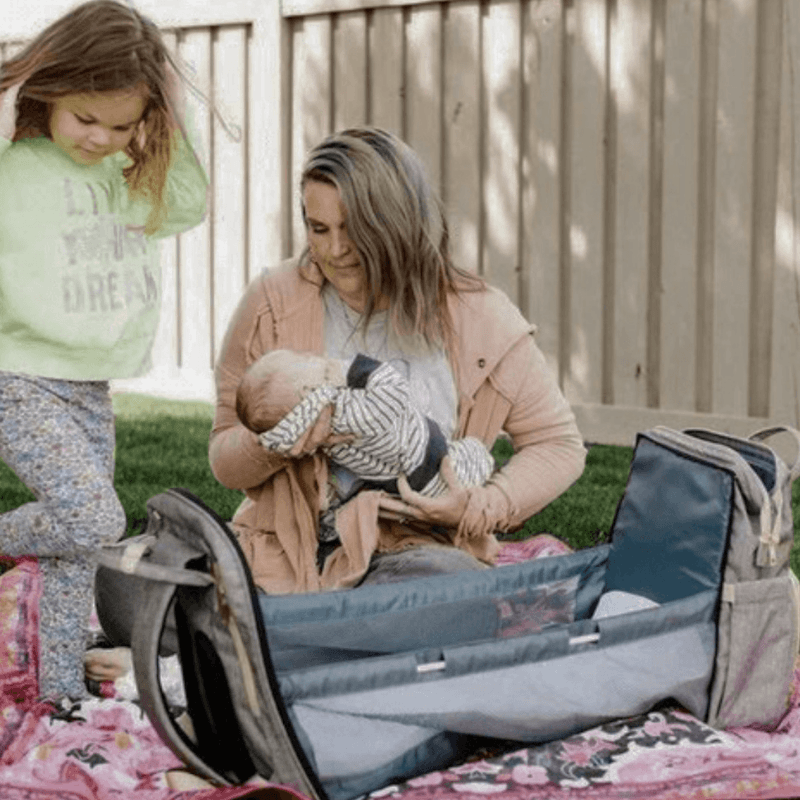 Strolluxe™ Premium Foldable Baby Crib Maternity Bag
